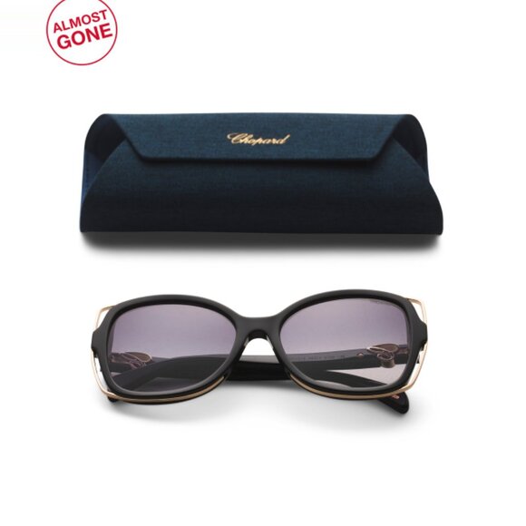 CHOPARD Black Square Sunglasses